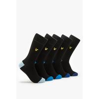 Image of Lyle and Scott Pack of 5 Heel and Toe Socks
