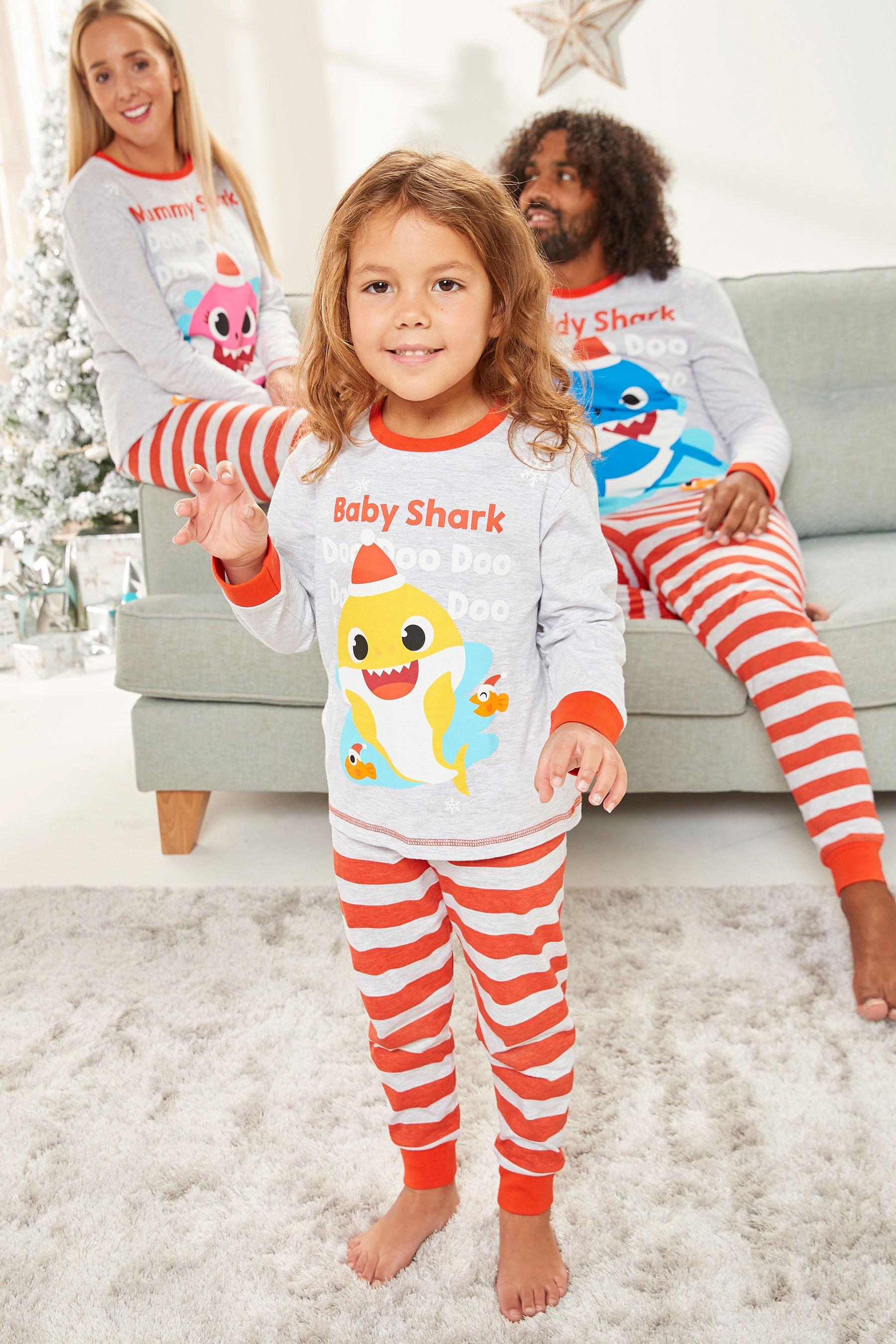 baby shark christmas pajamas