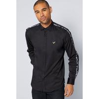 Image of Voi Black Taped Shirt