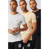 Image of DFND Pack of 3 Plain T-Shirts