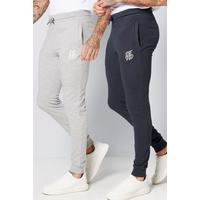 Image of DFND Pack of 2 Grey and Navy Joggers