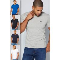 Image of Crosshatch Pack of 5 Blue Multi T-Shirts