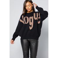 Image of AX Paris Vogue Black Knit Jumper