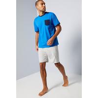 Image of Jersey Pocket Detail Shortie Lounge Set