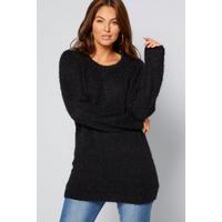 Image of Black Fluffy Jumper