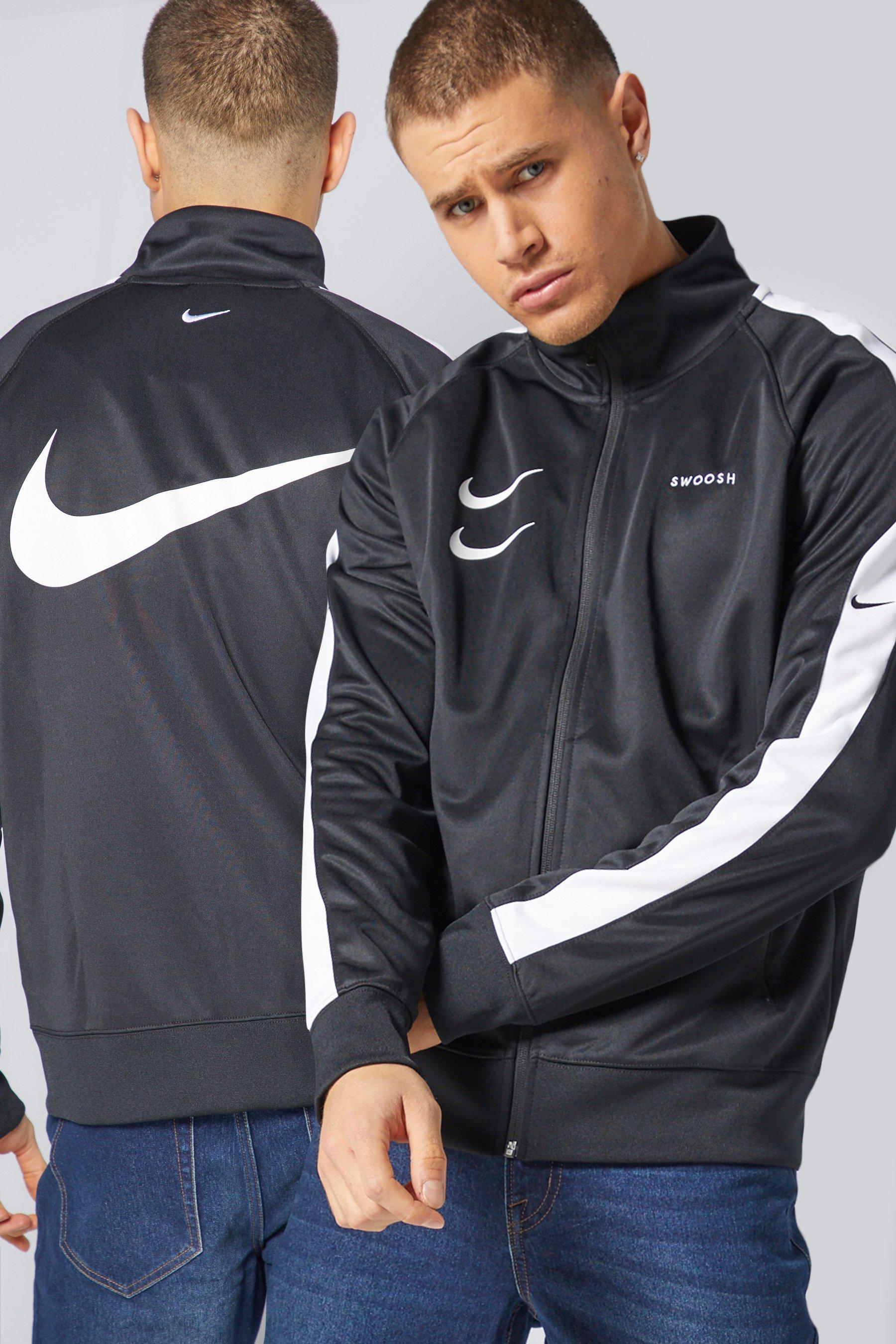 Nike Swoosh Black Track Jacket | Studio
