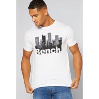 Image of Bench City Print White T-Shirt