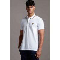 Image of Lyle and Scott Tipped White Polo Shirt