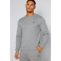 Image of Lyle and Scott Mid Grey Crew Neck Sweatshirt