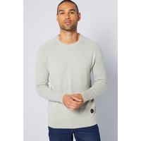 Image of Bewley and Ritch Crew Neck Knitted Grey Jumper