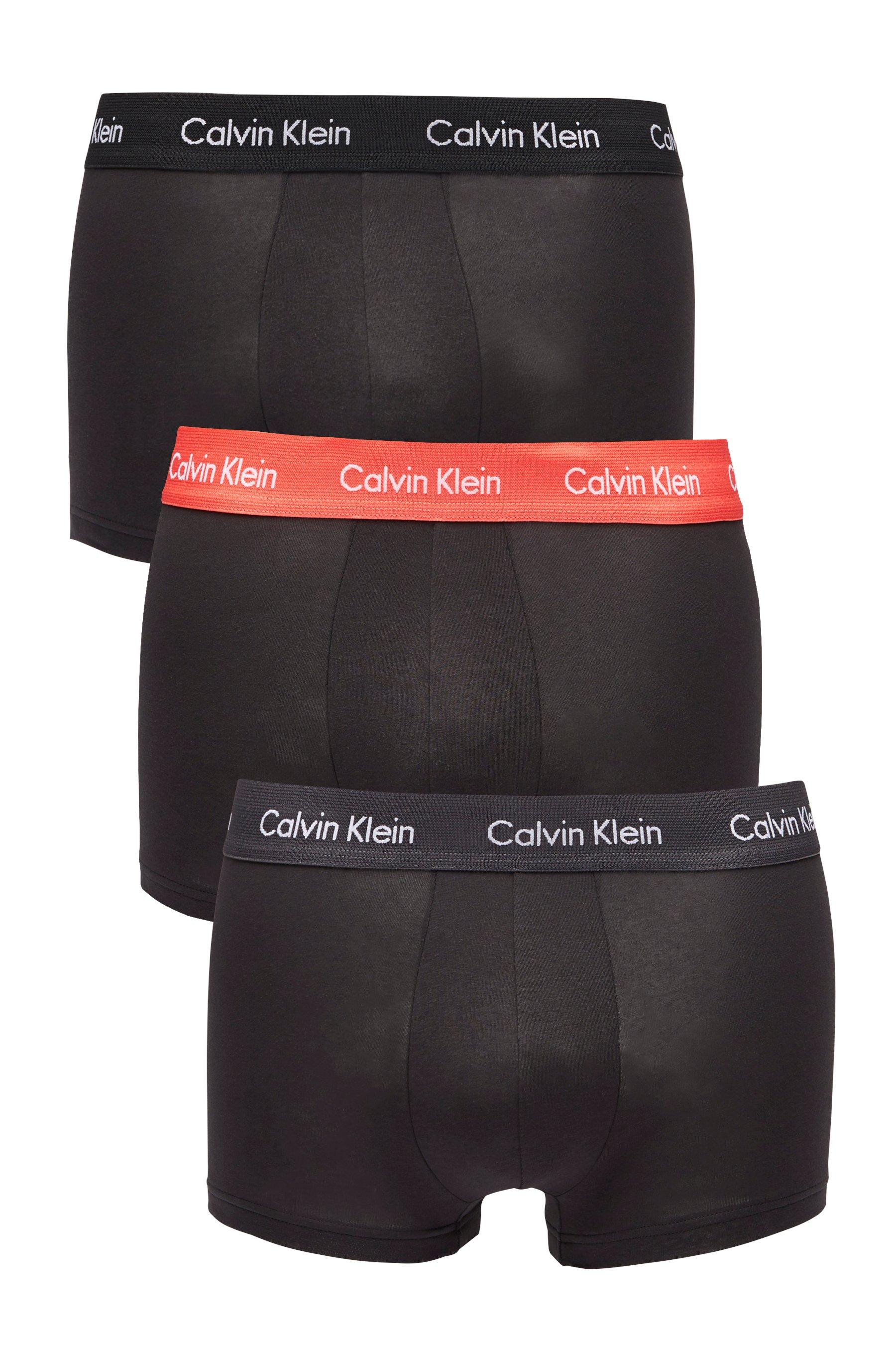 Calvin Klein Pack of 3 Colour Band Low Rise Trunks