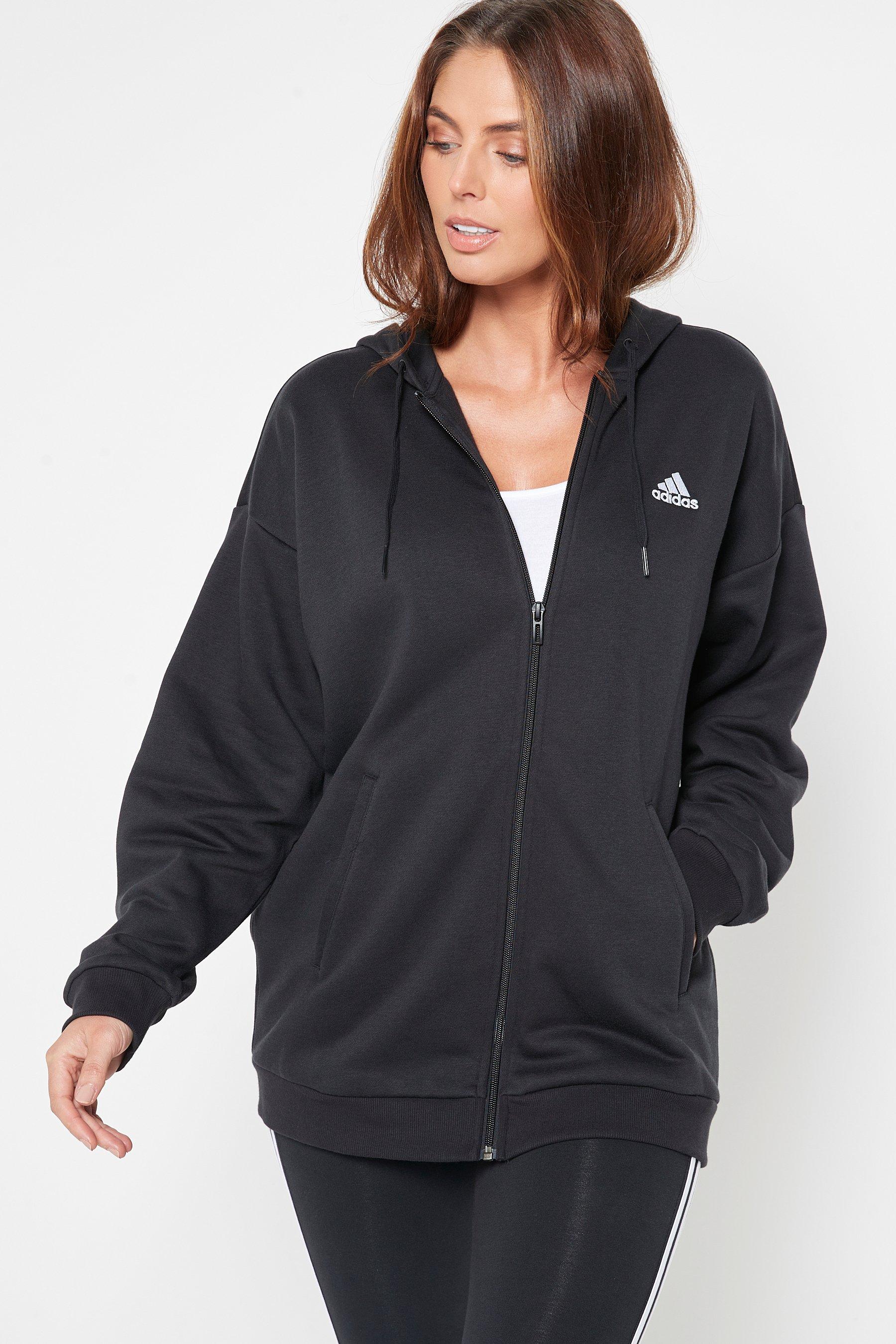 adidas oversized zip hoodie