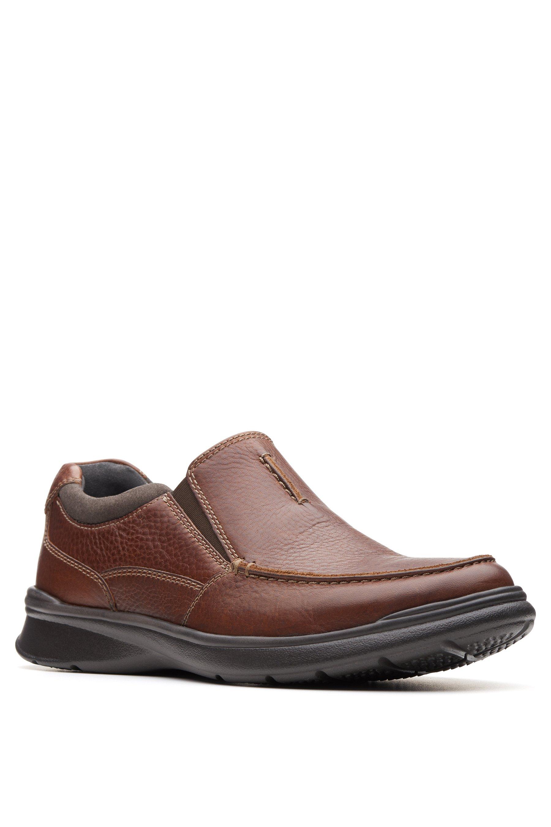 clarks cotrell free slip shoes - mens - brown - size: 7