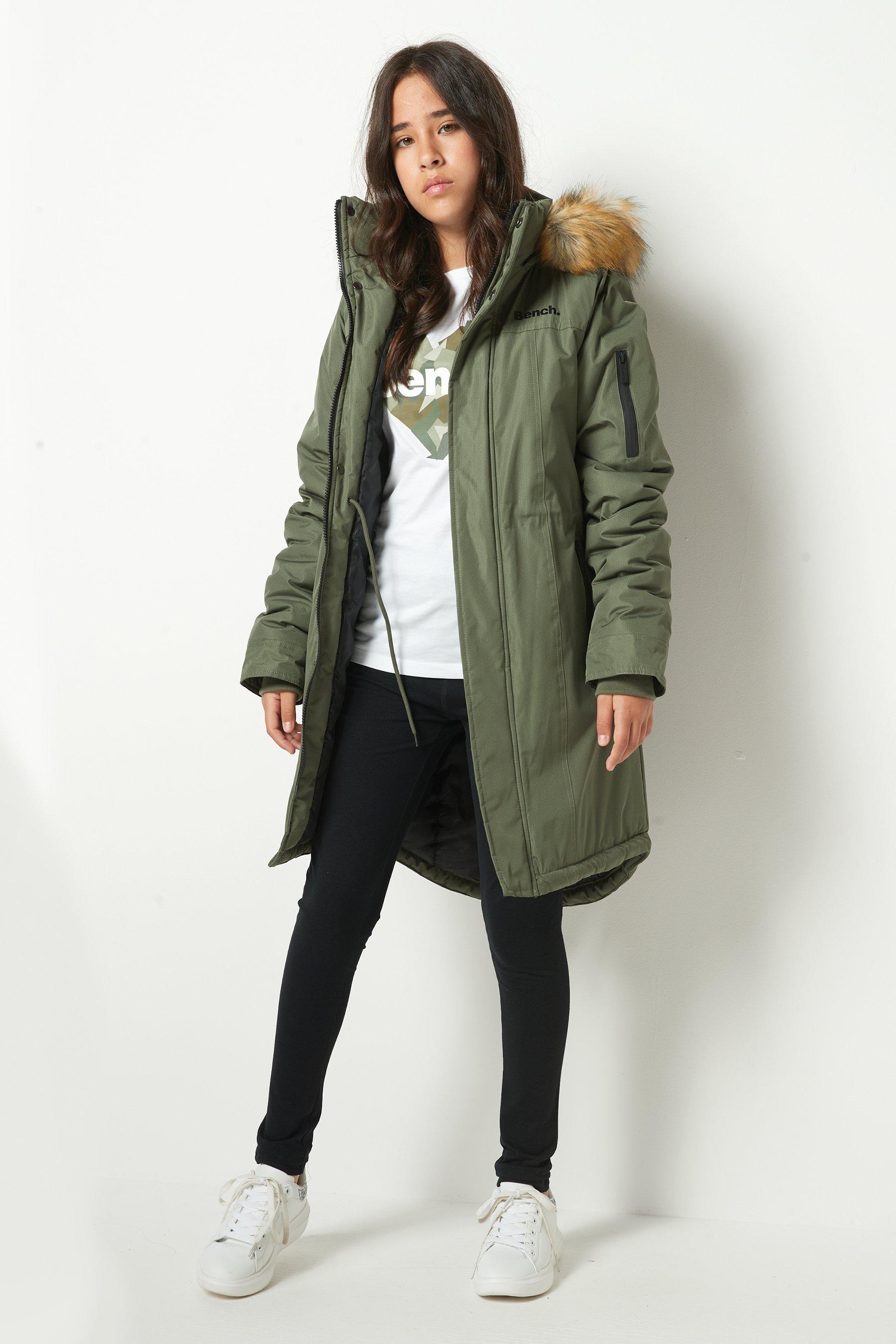 bench womens skylar parka khaki