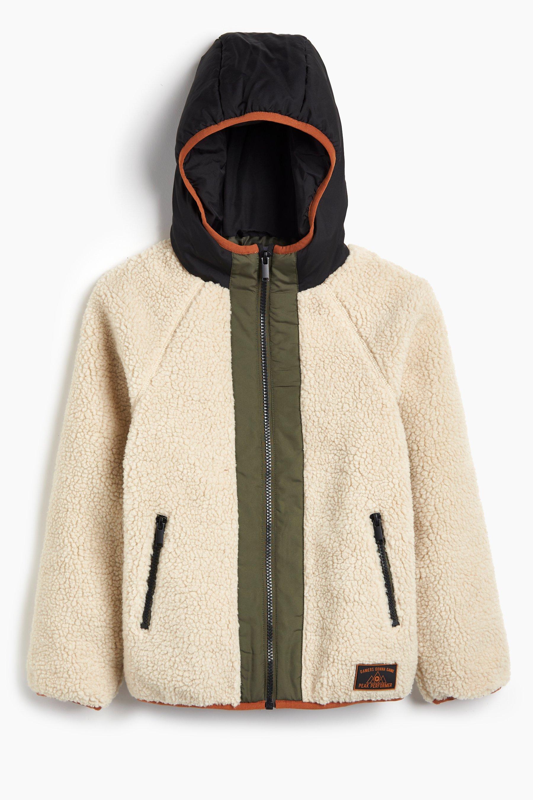 shearling borg jacket