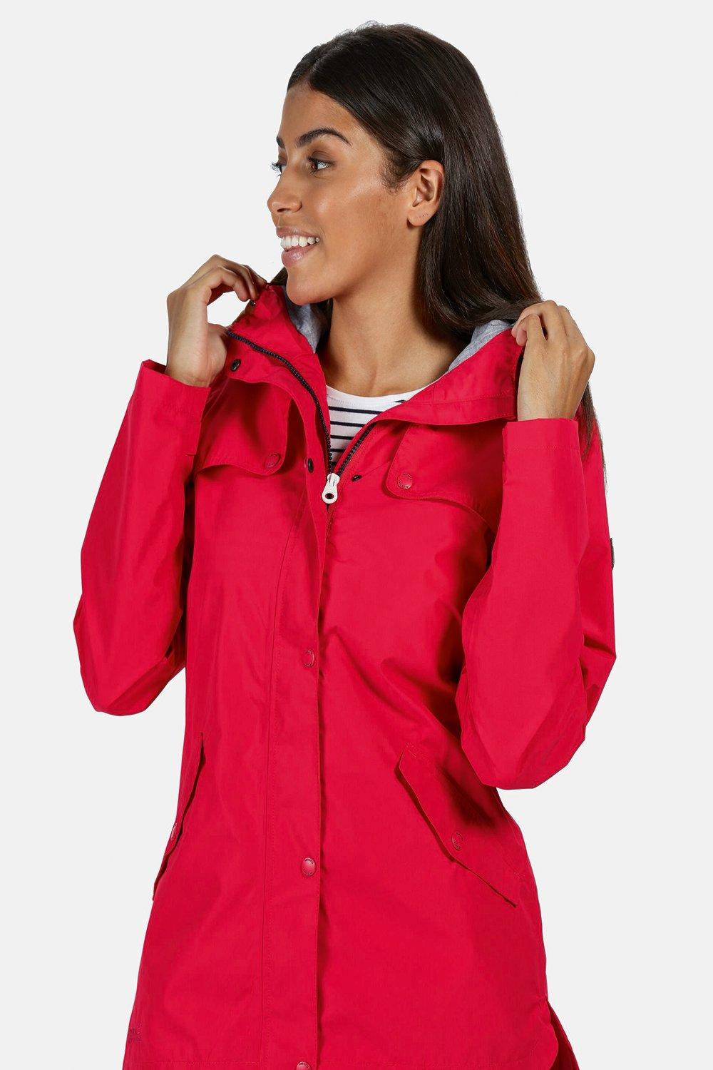 regatta bertille waterproof jacket red 