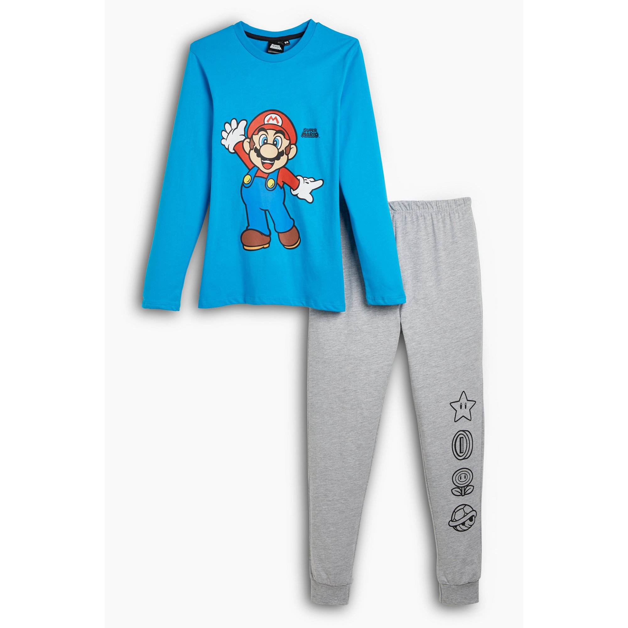 Boys Super Mario Long Sleeve Pyjamas