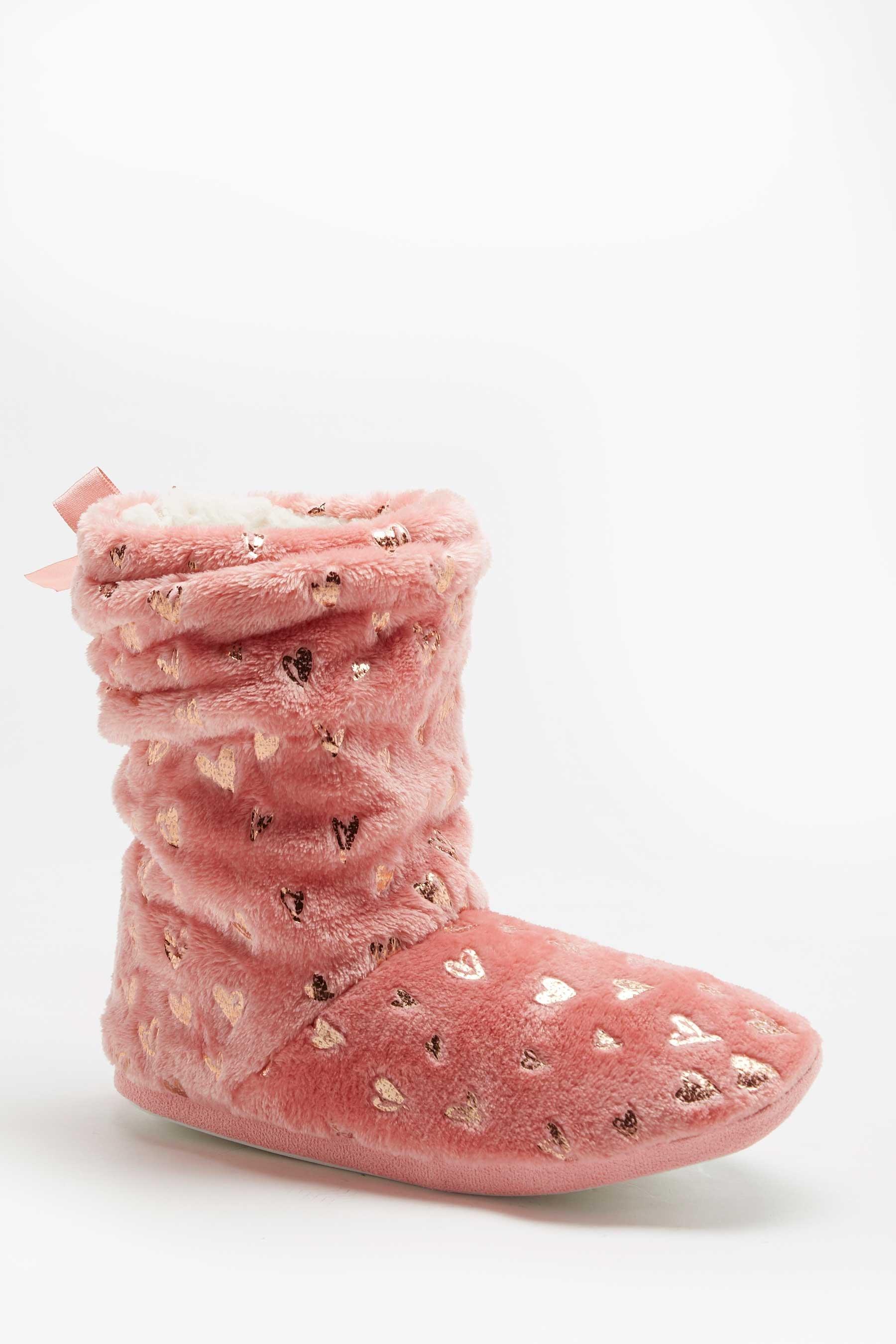 Rose gold slipper boots Clearance