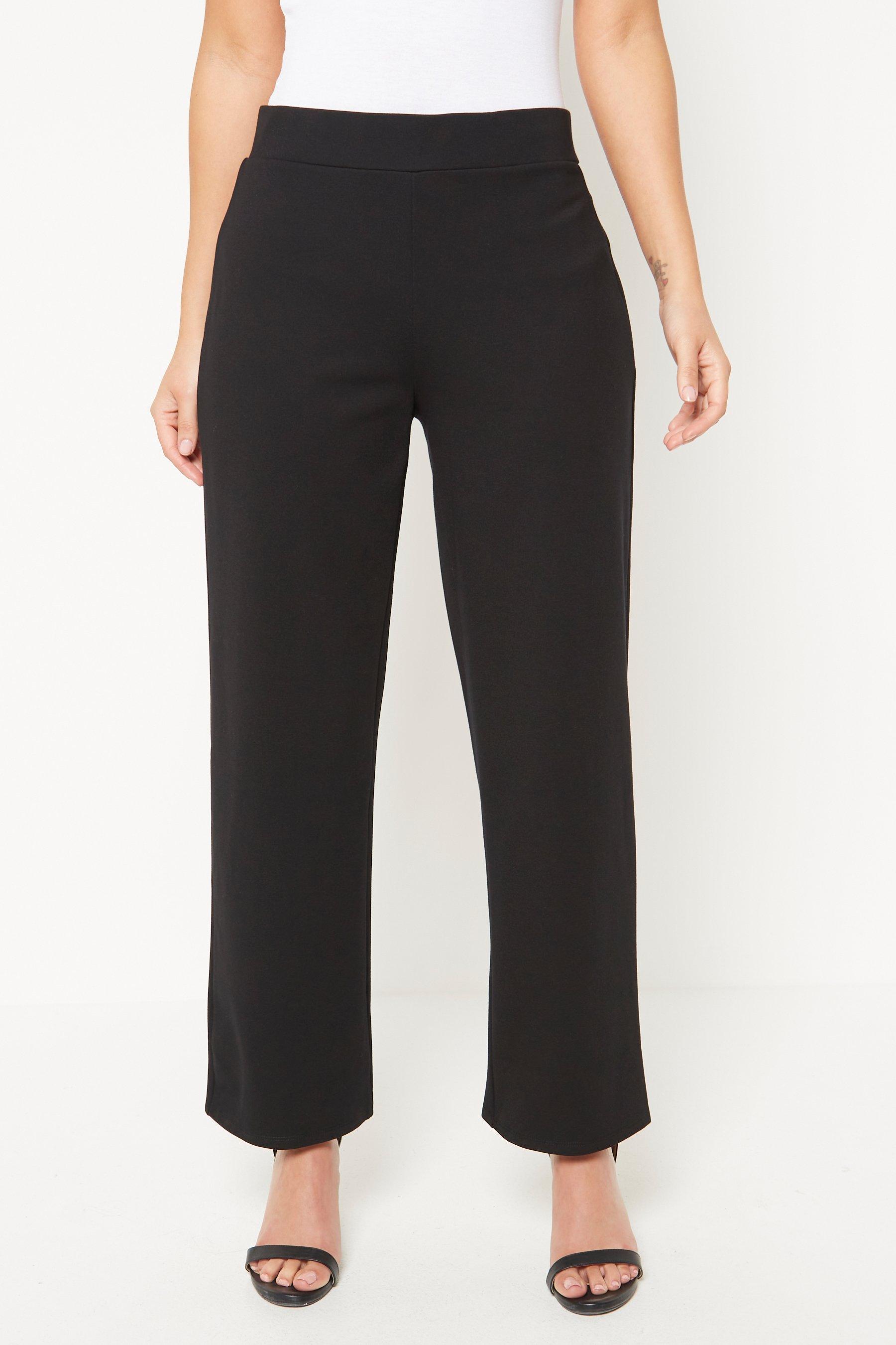 black bootcut work trousers womens