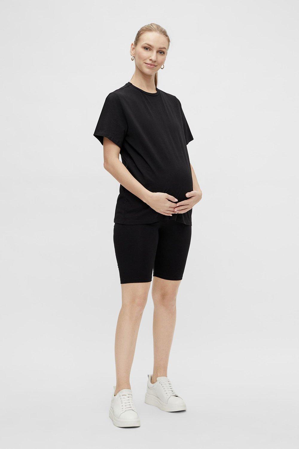 mamalicious sally t-shirt and cycling shorts set - womens - black - size: small