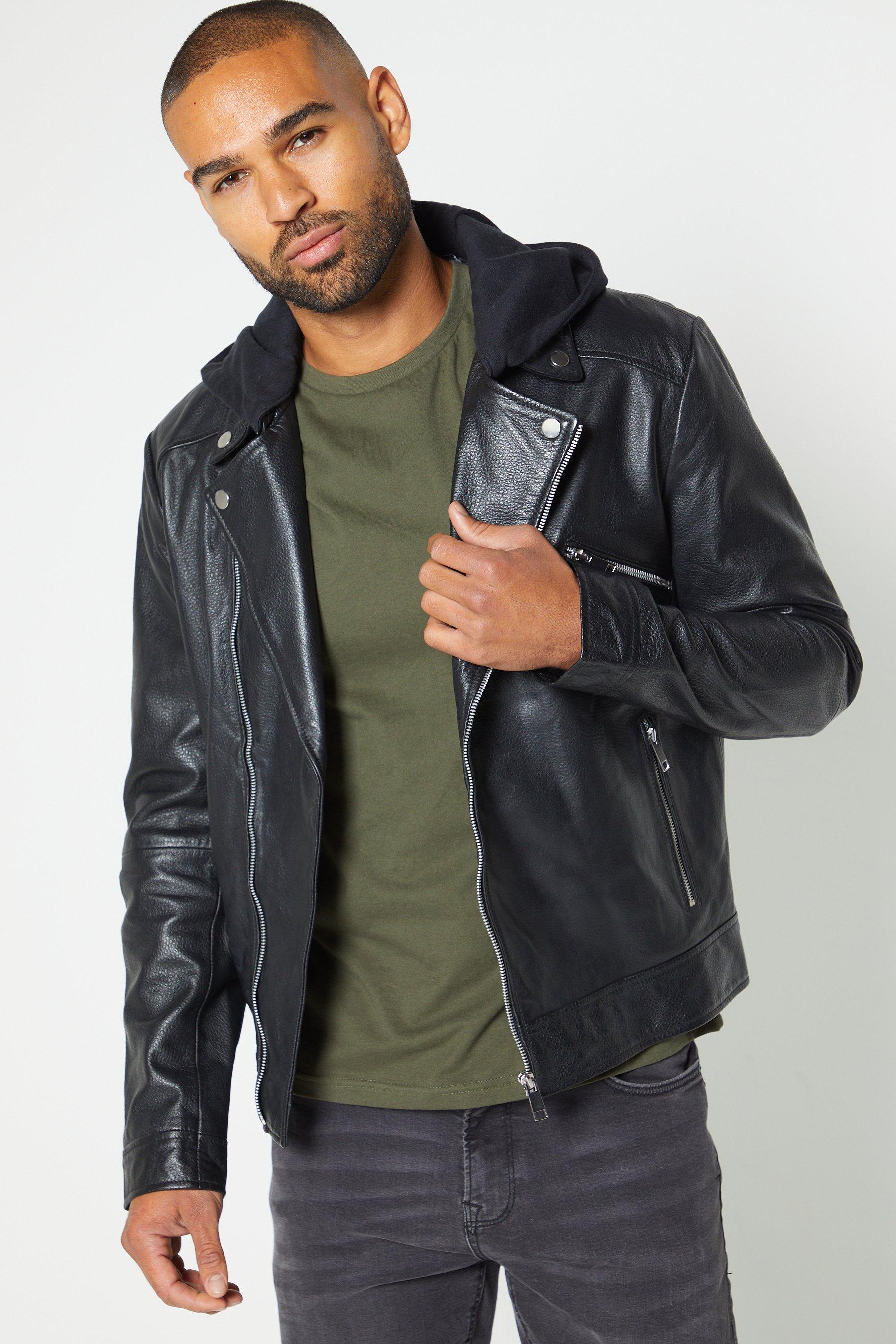 barneys black leather jacket