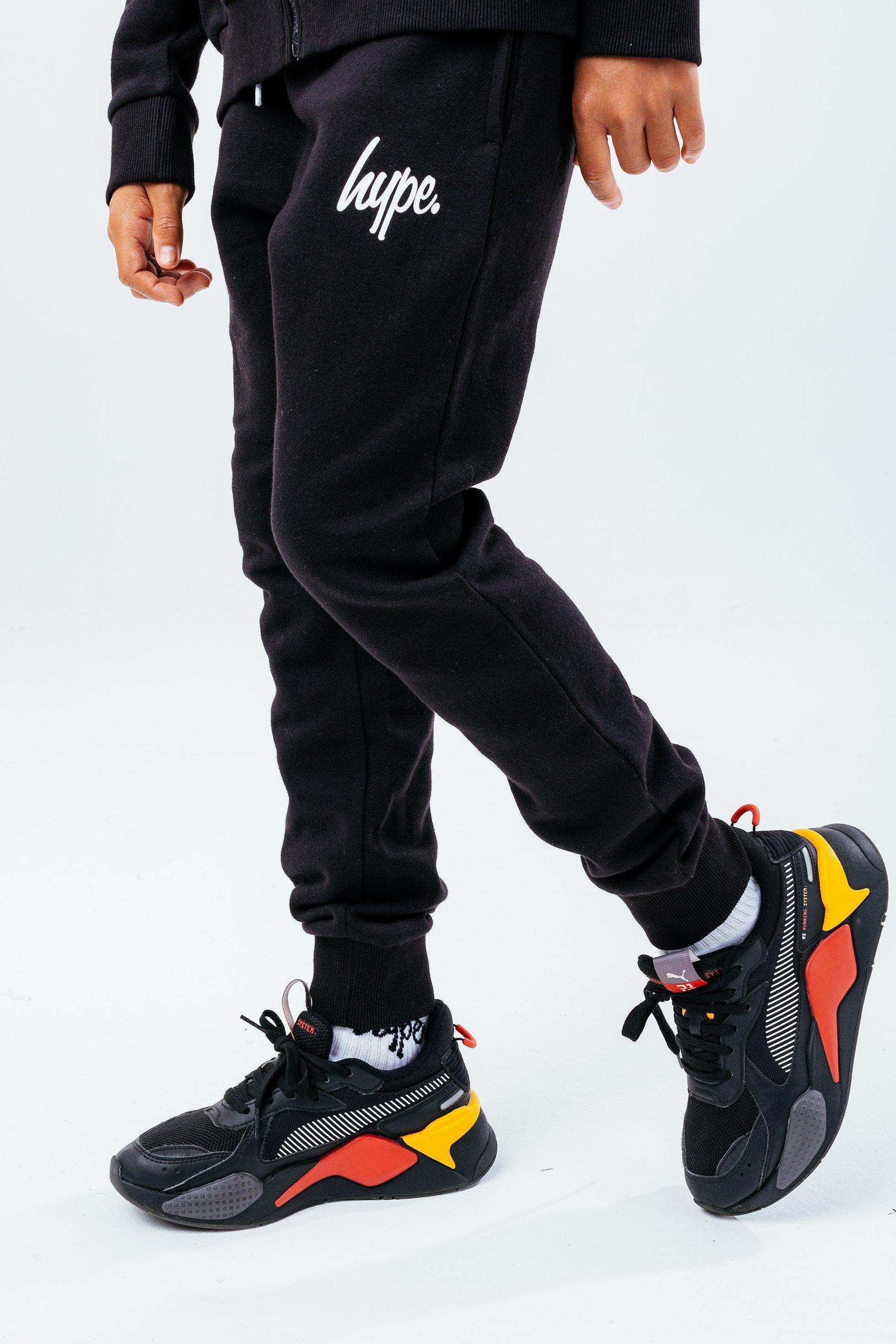 Hype Boys Black Script Joggers | Studio