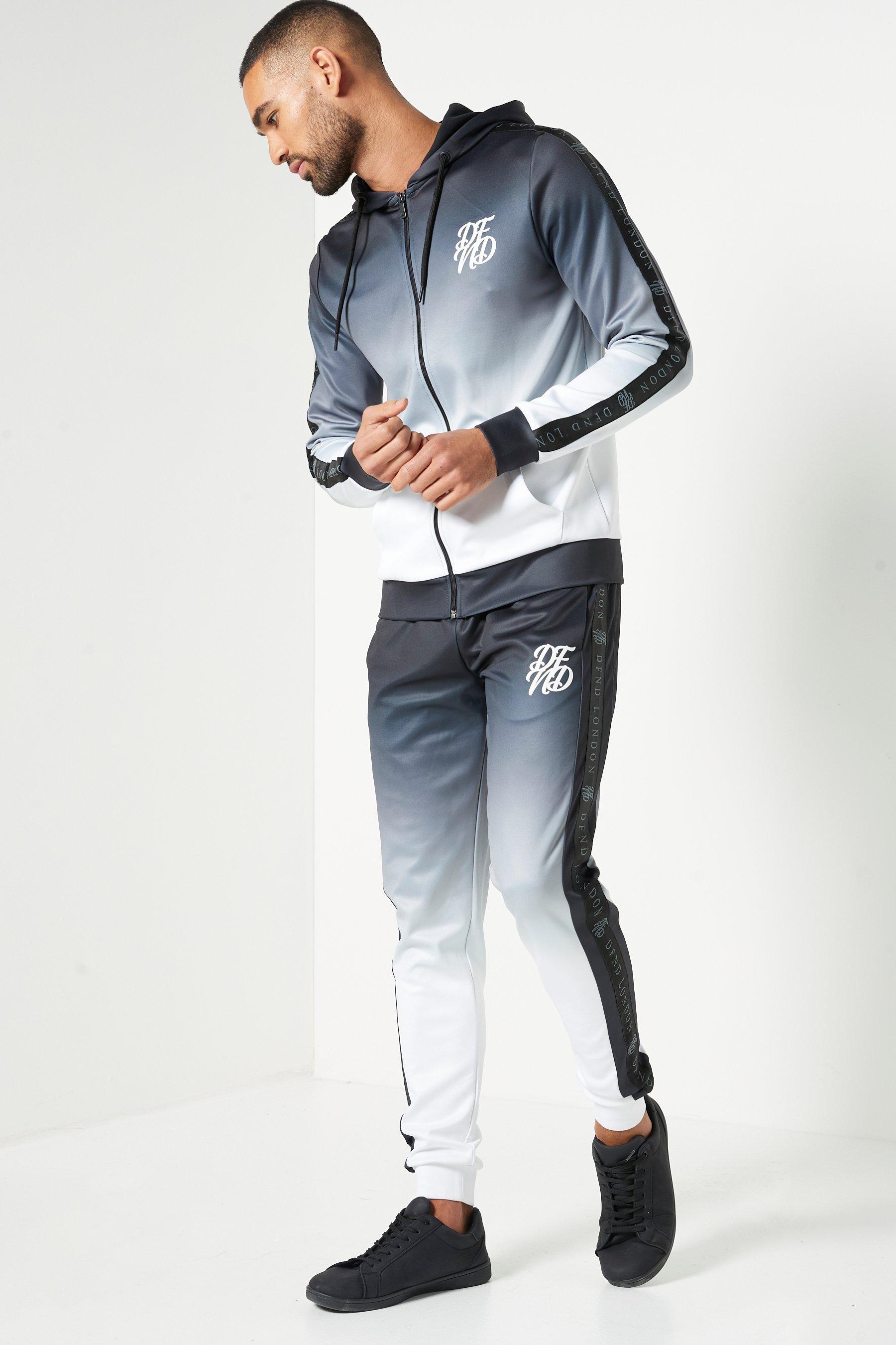 black and white tracksuit