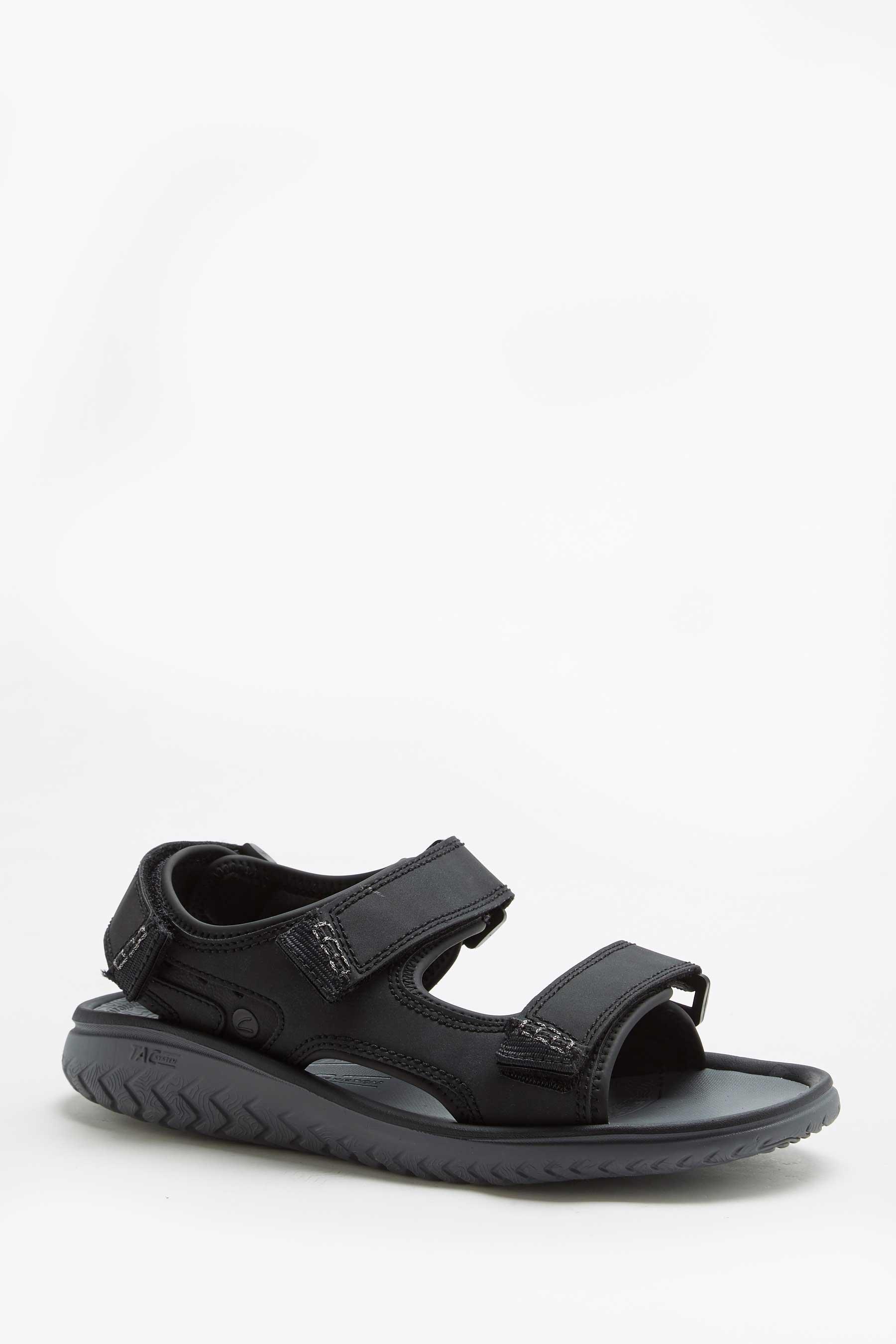 clarks welsey black bay sandals - mens - size: 7