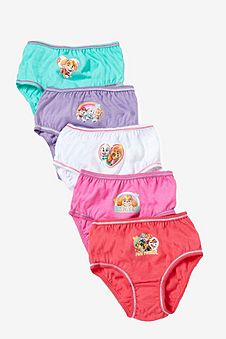 Paw Patrol Girls Skye and Everest Knickers Pack of 5 