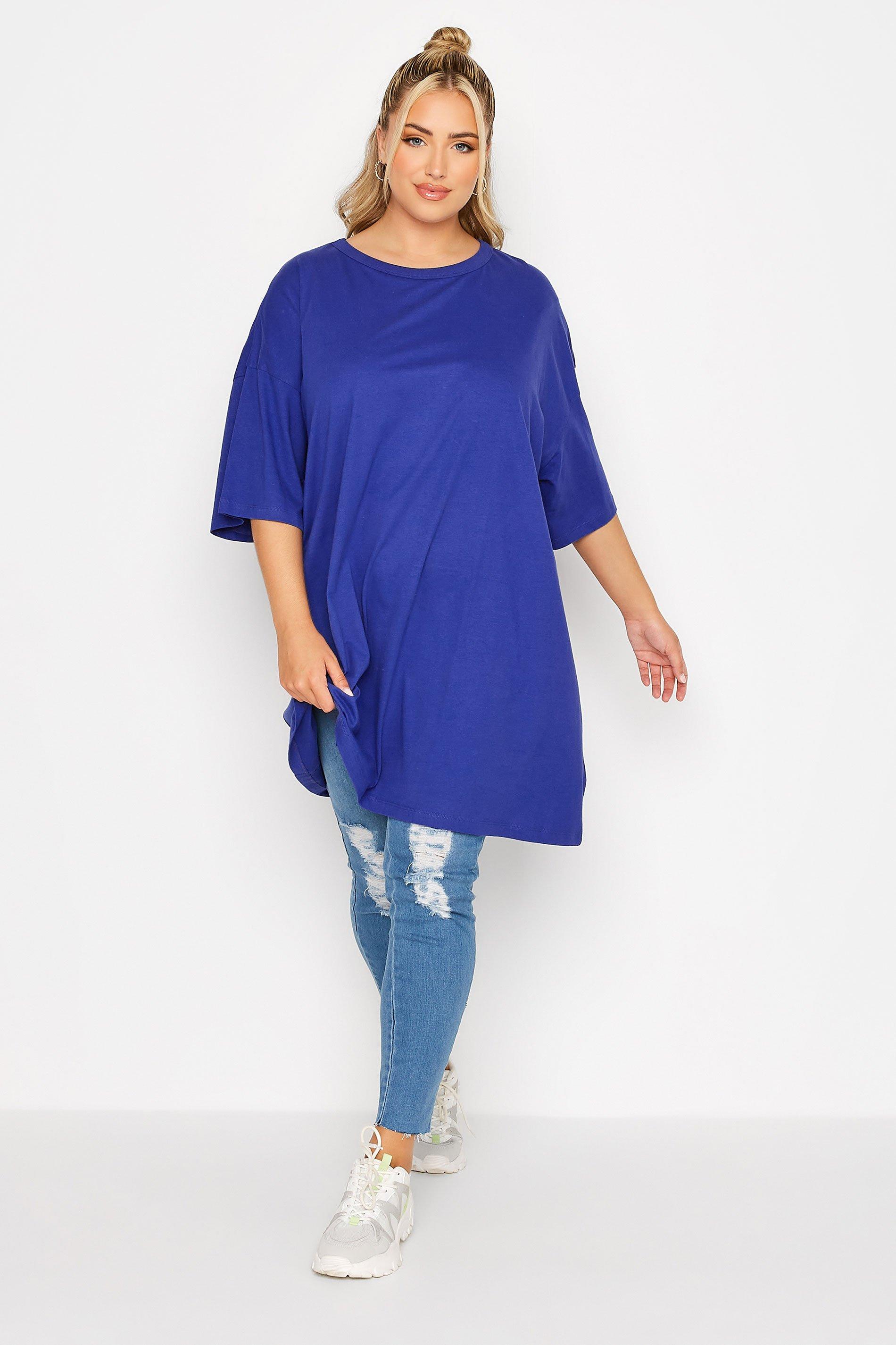 cobalt blue top plus size