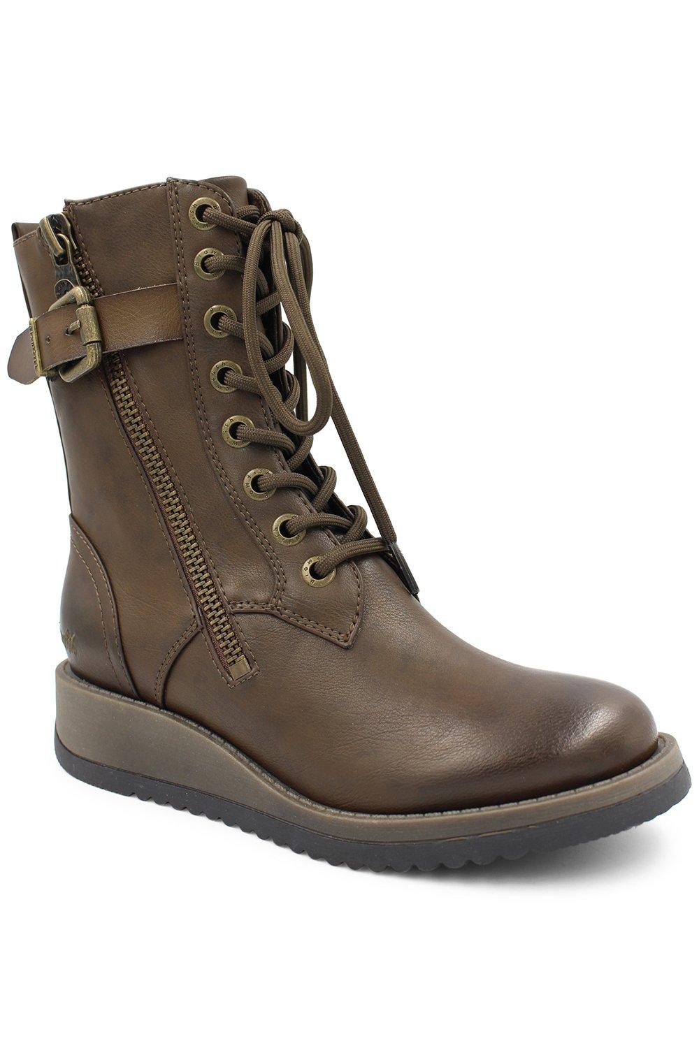 blowfish code tobacco boots - womens - brown - size: 4