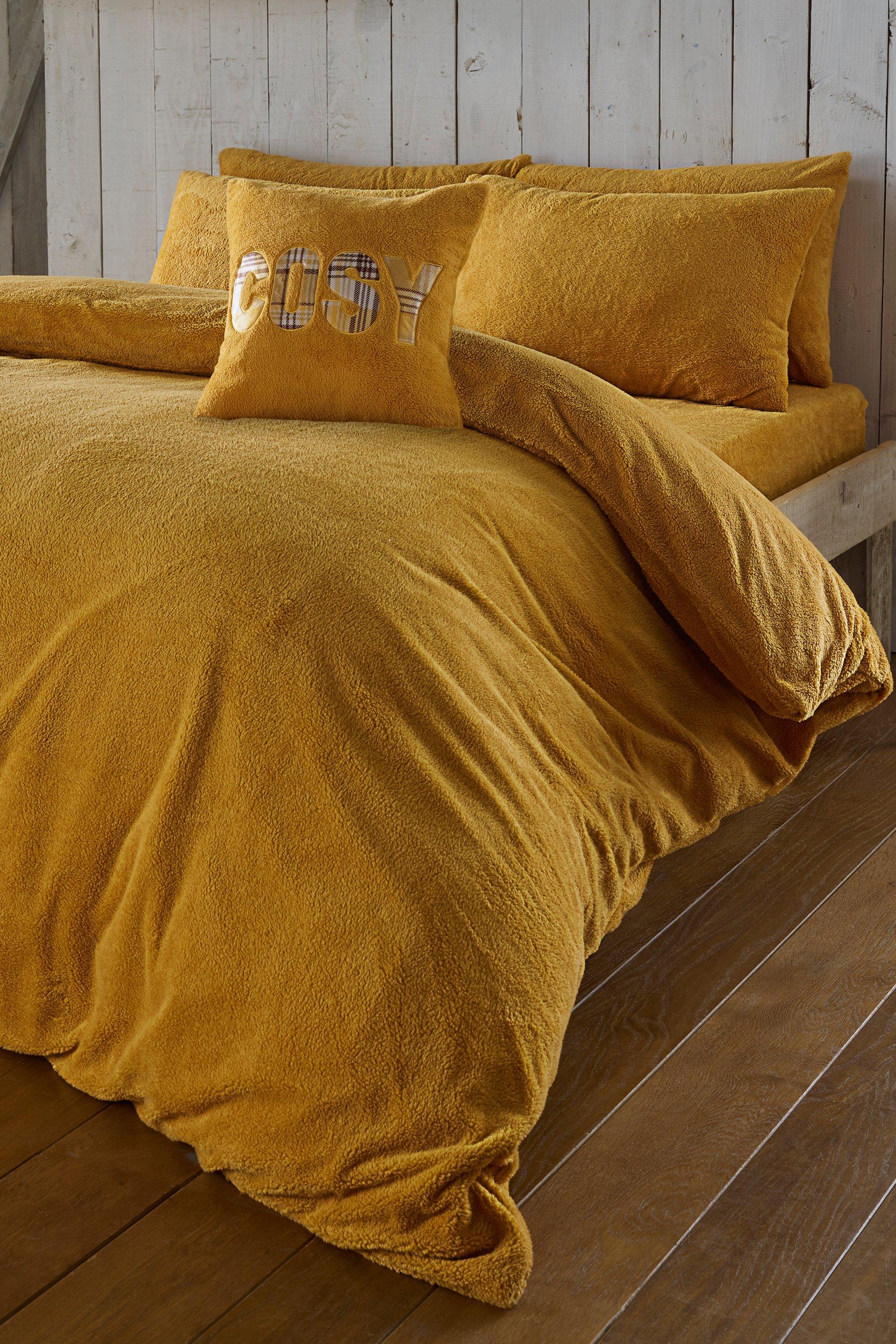 cosy teddy duvet set