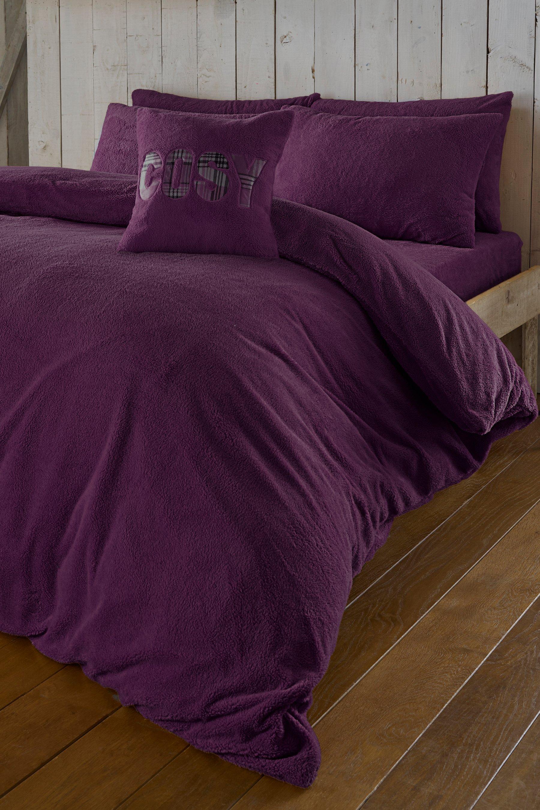 ultra cosy teddy fleece duvet set