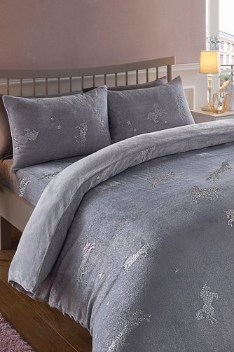 Ultra Cosy Teddy Unicorn Duvet Set Studio