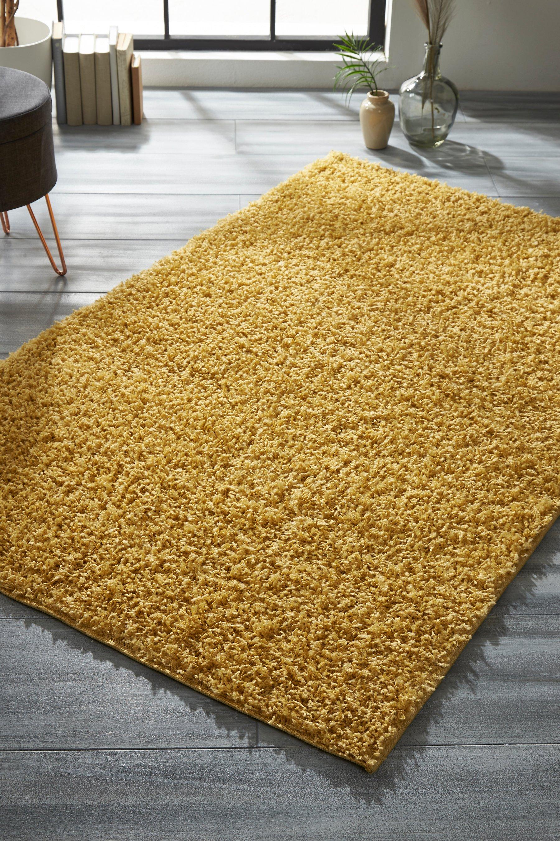 olympia shaggy rug - size: 75x150cm - textured