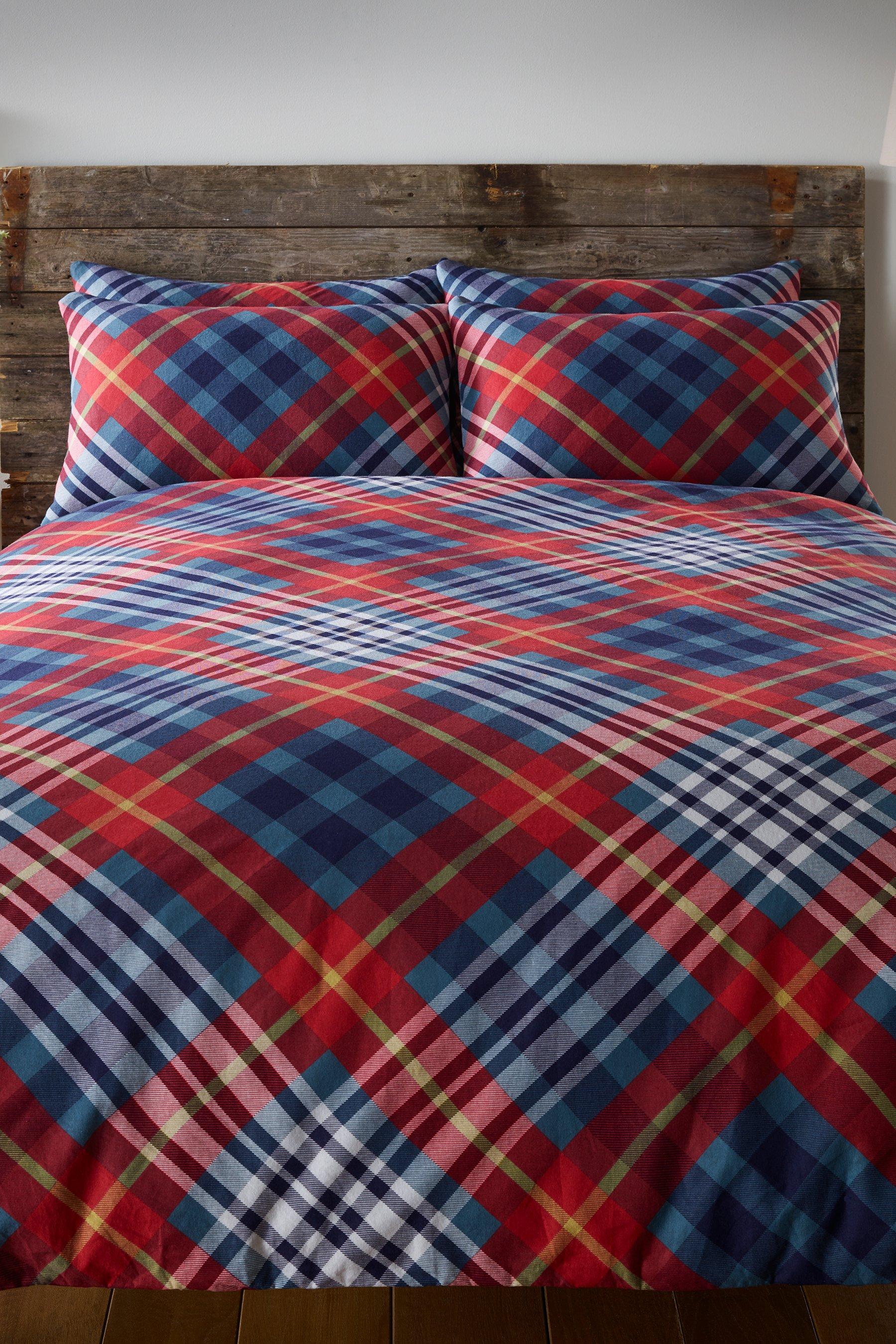 Tartan Flannelette Duvet Set Studio