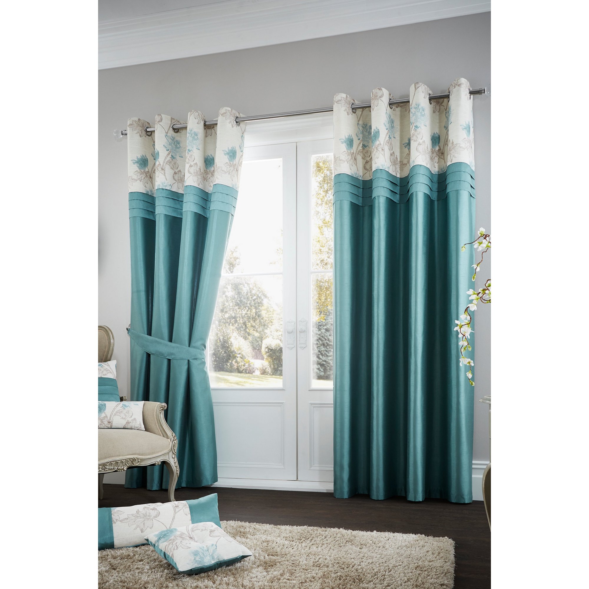 Image of Koh Eyelet Lined Curtains