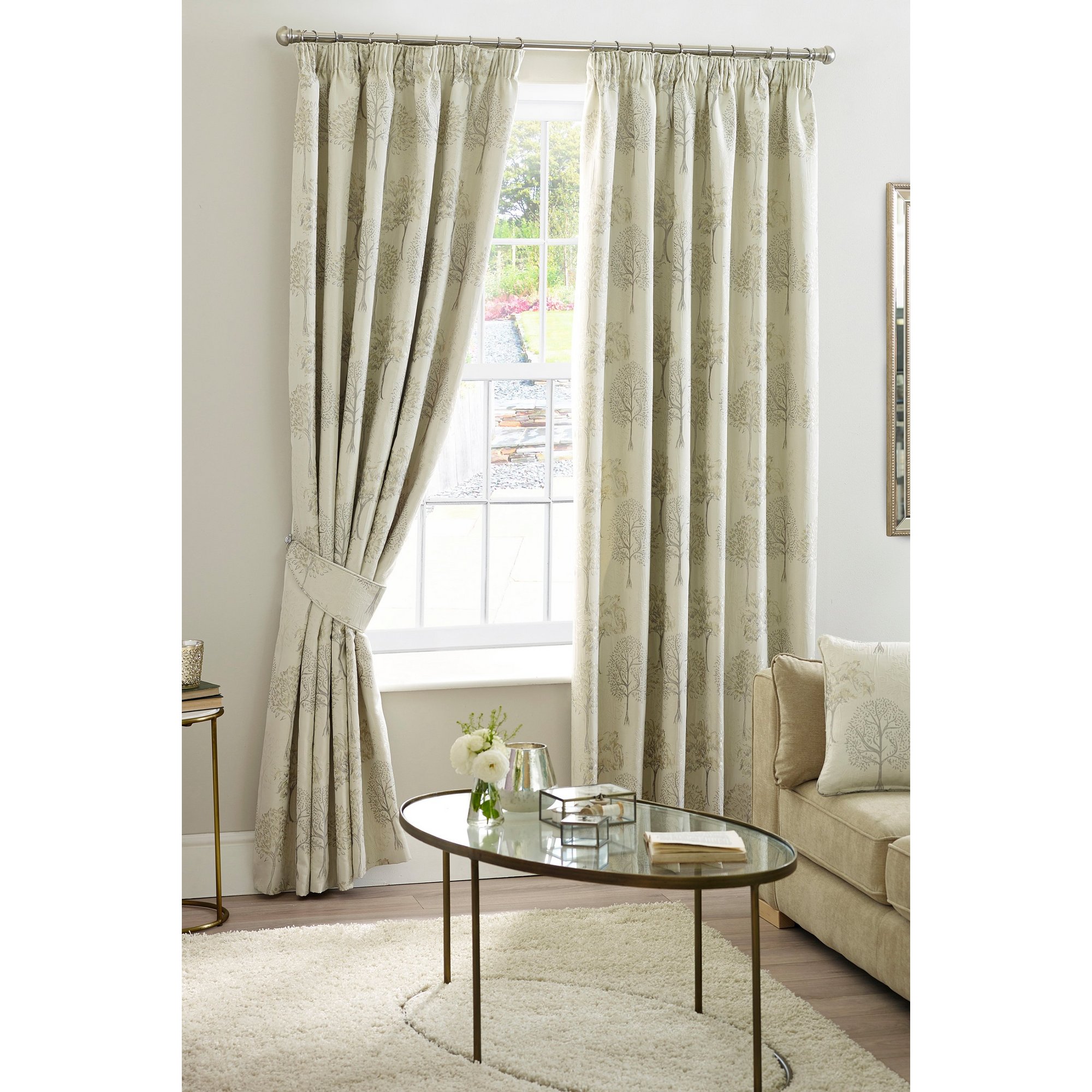 Image of Arden Lined Pencil Pleat Curtains