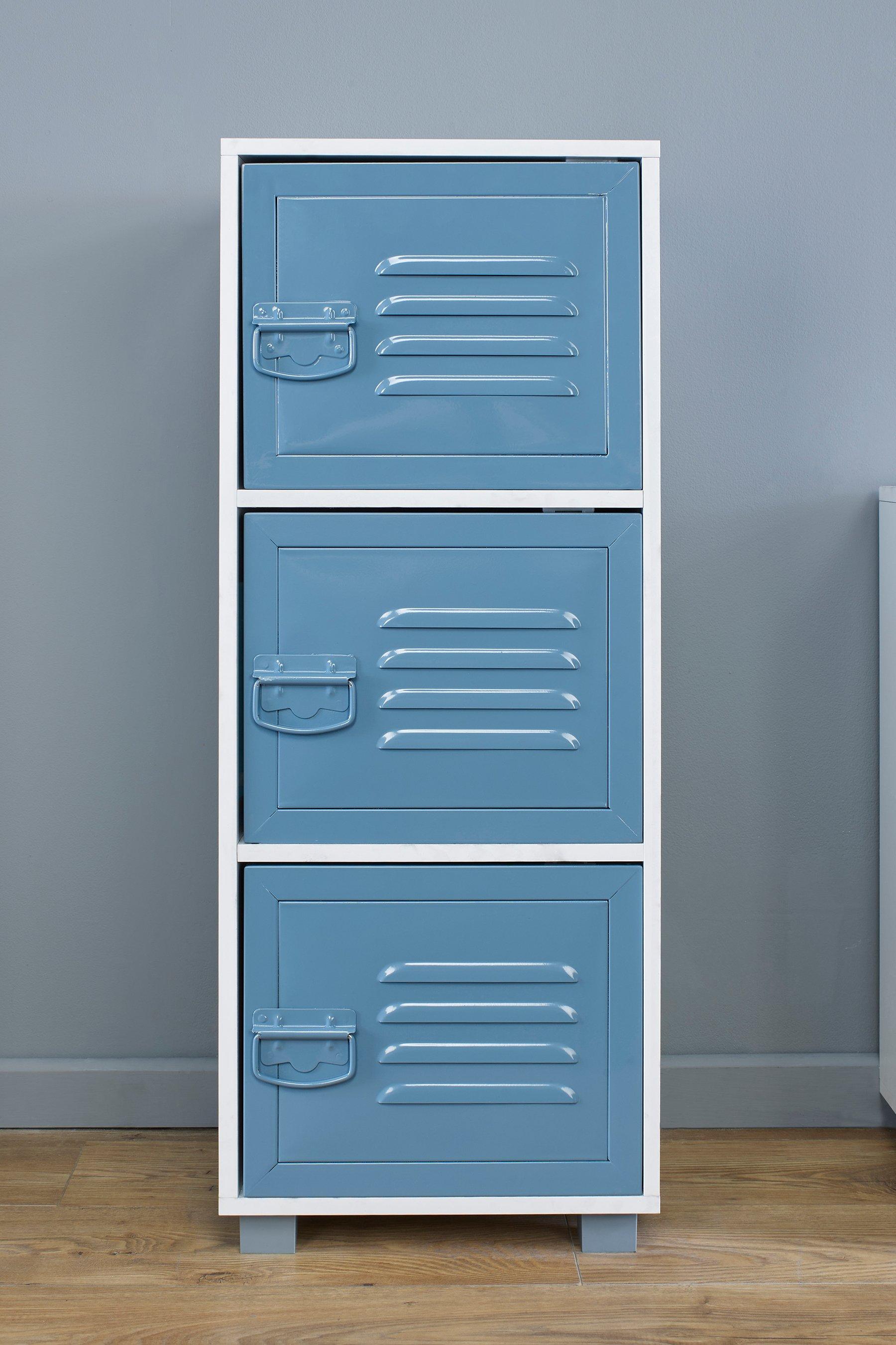 3 Door Cabinet With Metal Doors Studio