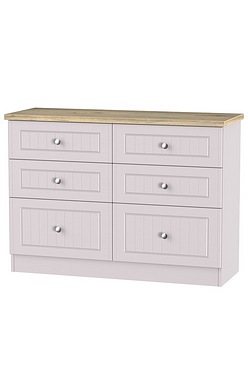 Geneva 6 Drawer Midi Chest Of Drawers Geneva 6 Drawer Midi Chest Of Drawers