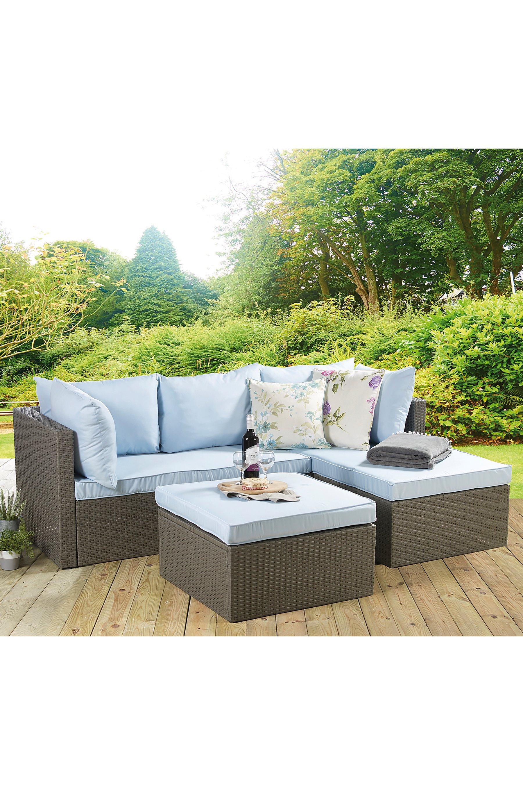 Berkeley Rattan Corner Lounger Set Studio