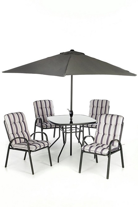 Glencoe 6 Piece Padded Patio Set Studio
