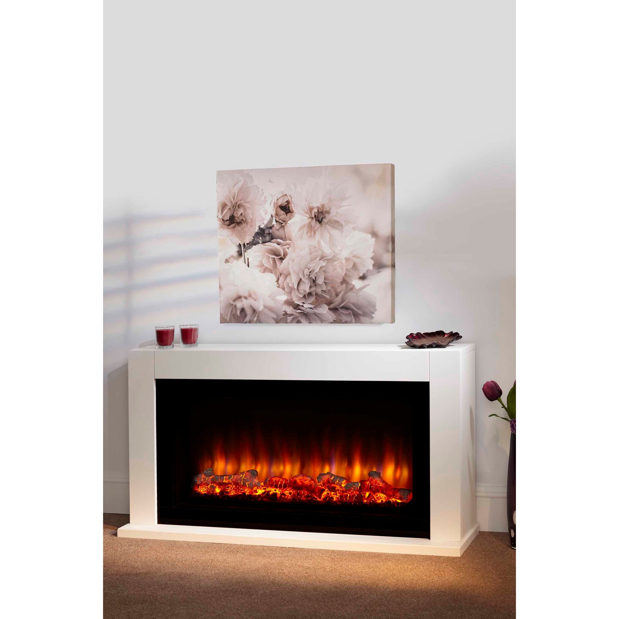 Suncrest Lumley Low Level Electric Fire Suite