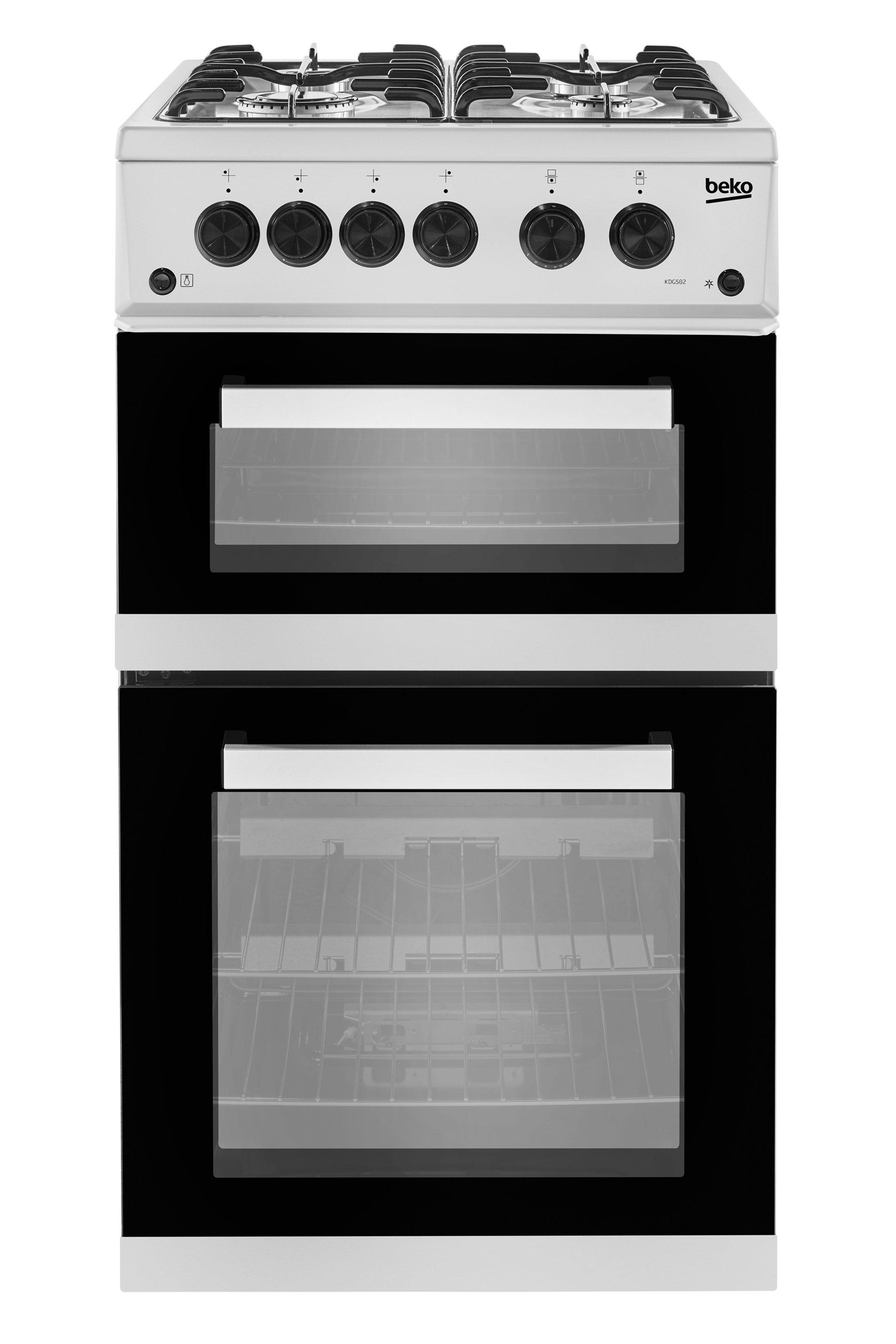 swan sx15871w 50cm twin gas cooker white