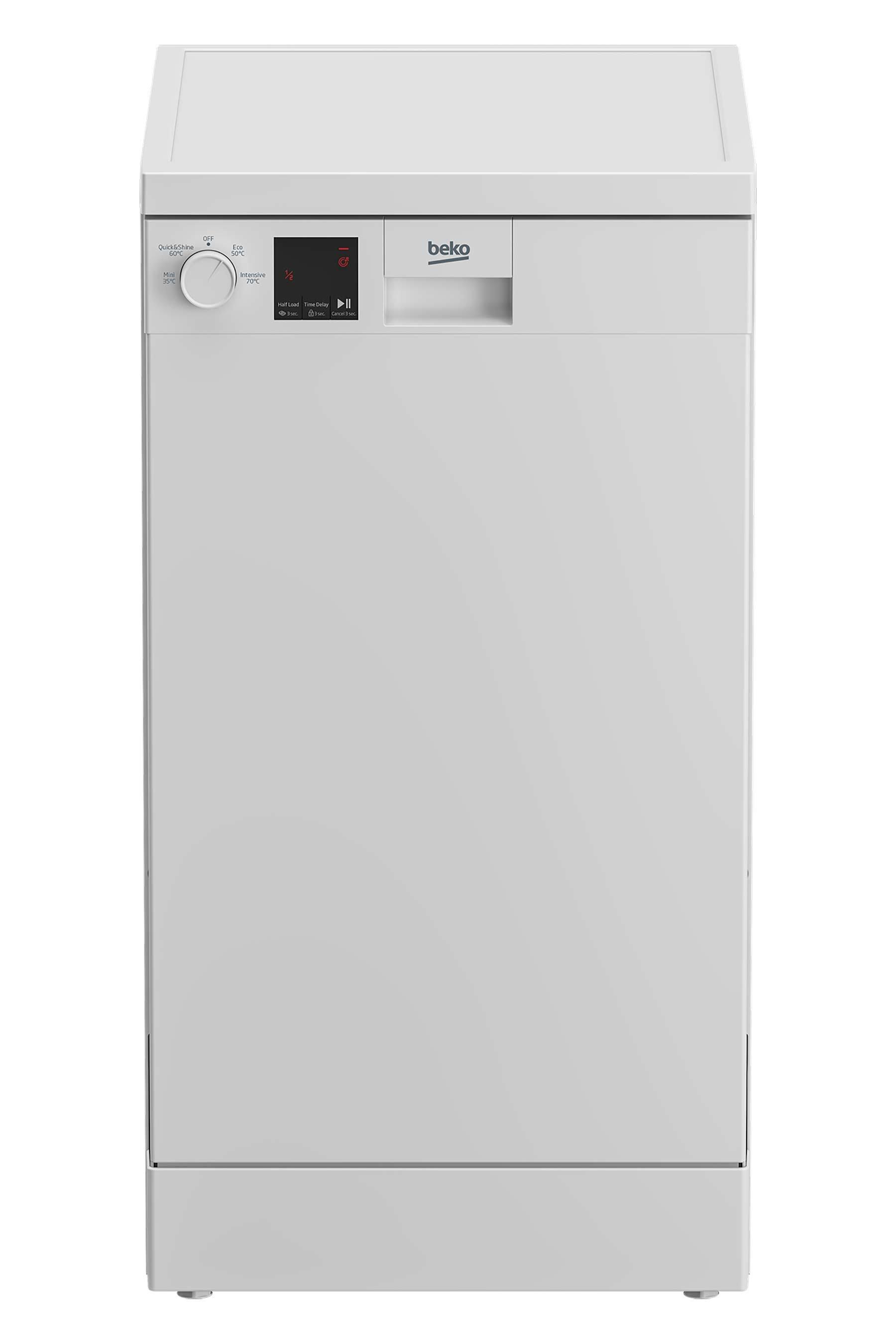 Beko Dfs05020w Slimline Dishwasher White, White Beko US