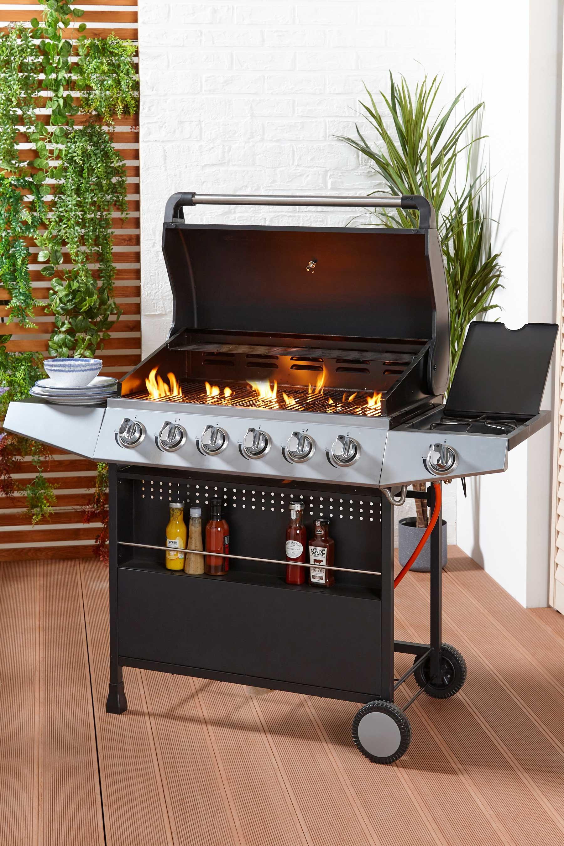 Premium Stainless Steel 6-Burner Gas BBQ