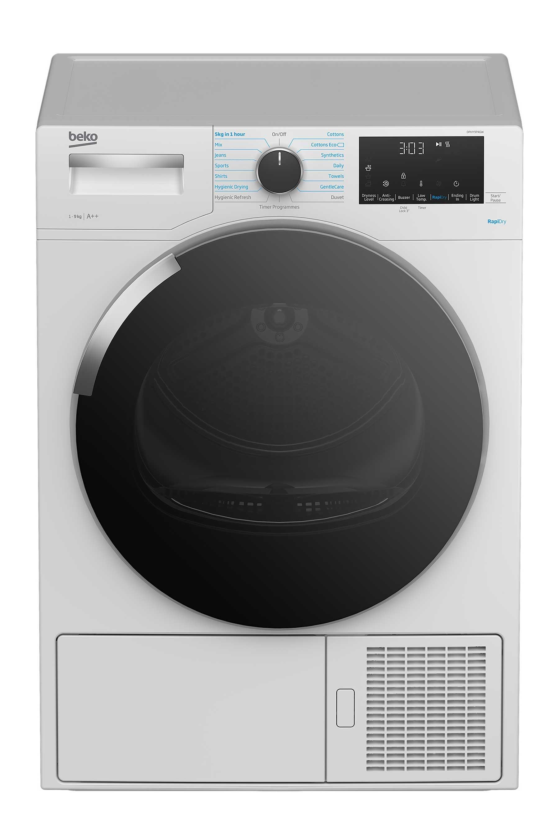 Beko B3t4823dw 8 Kg Heat Pump Tumble Dryer White Beko US