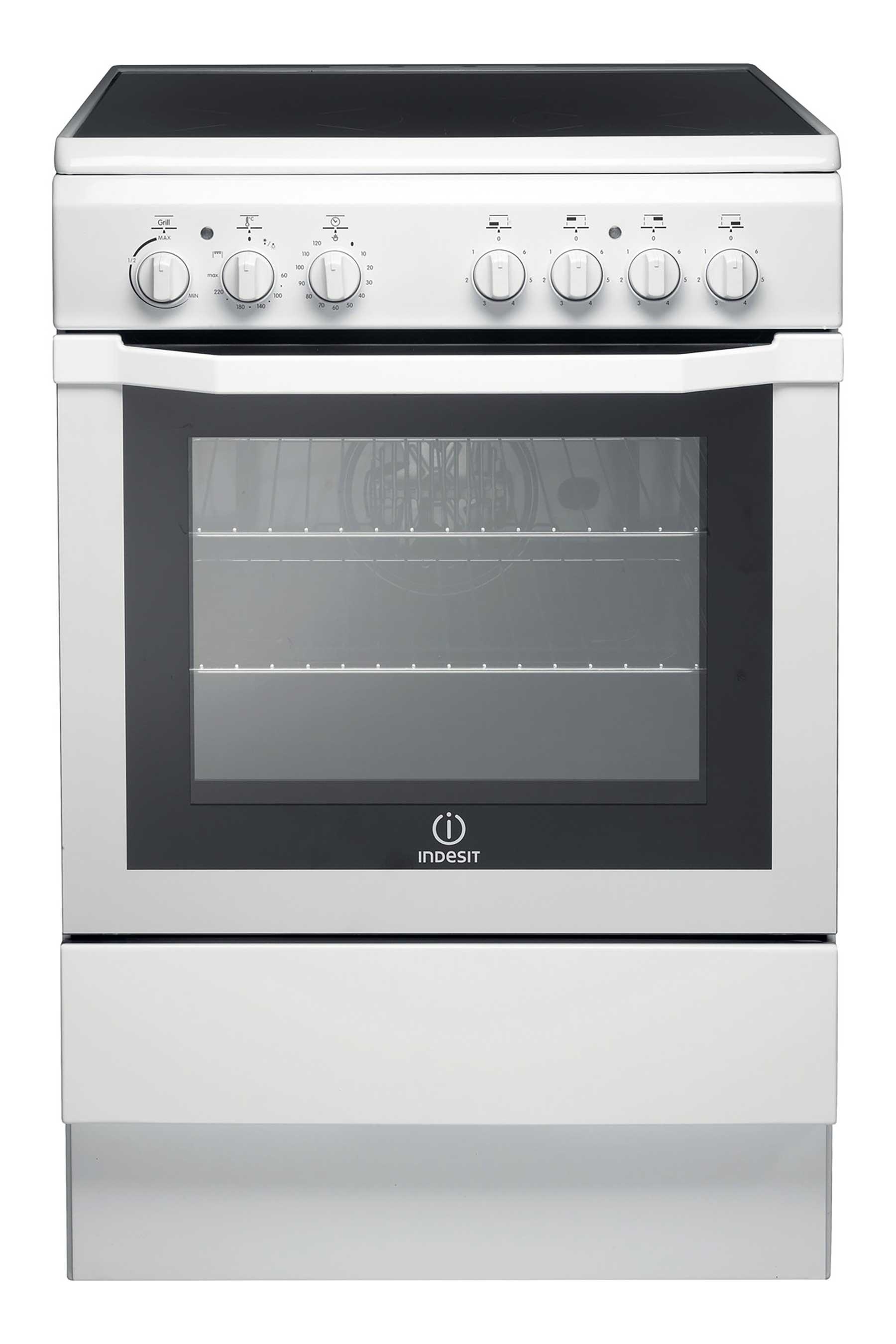 indesit electric cooker with ceramic hob