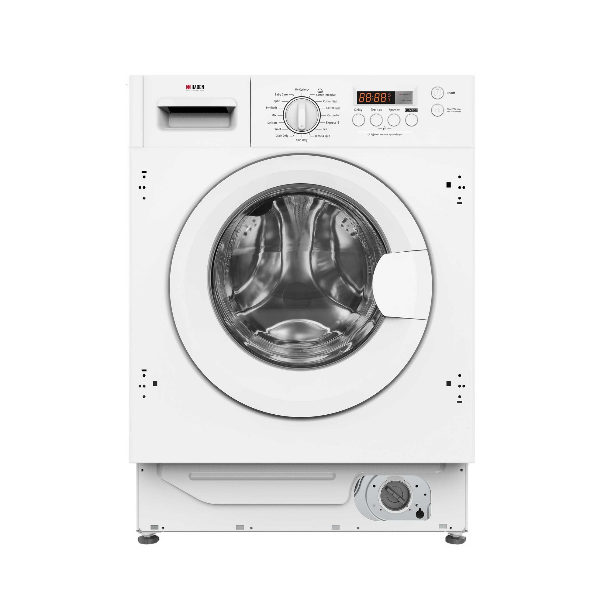 Haden 8kg 1400 Spin Integrated Washing Machine