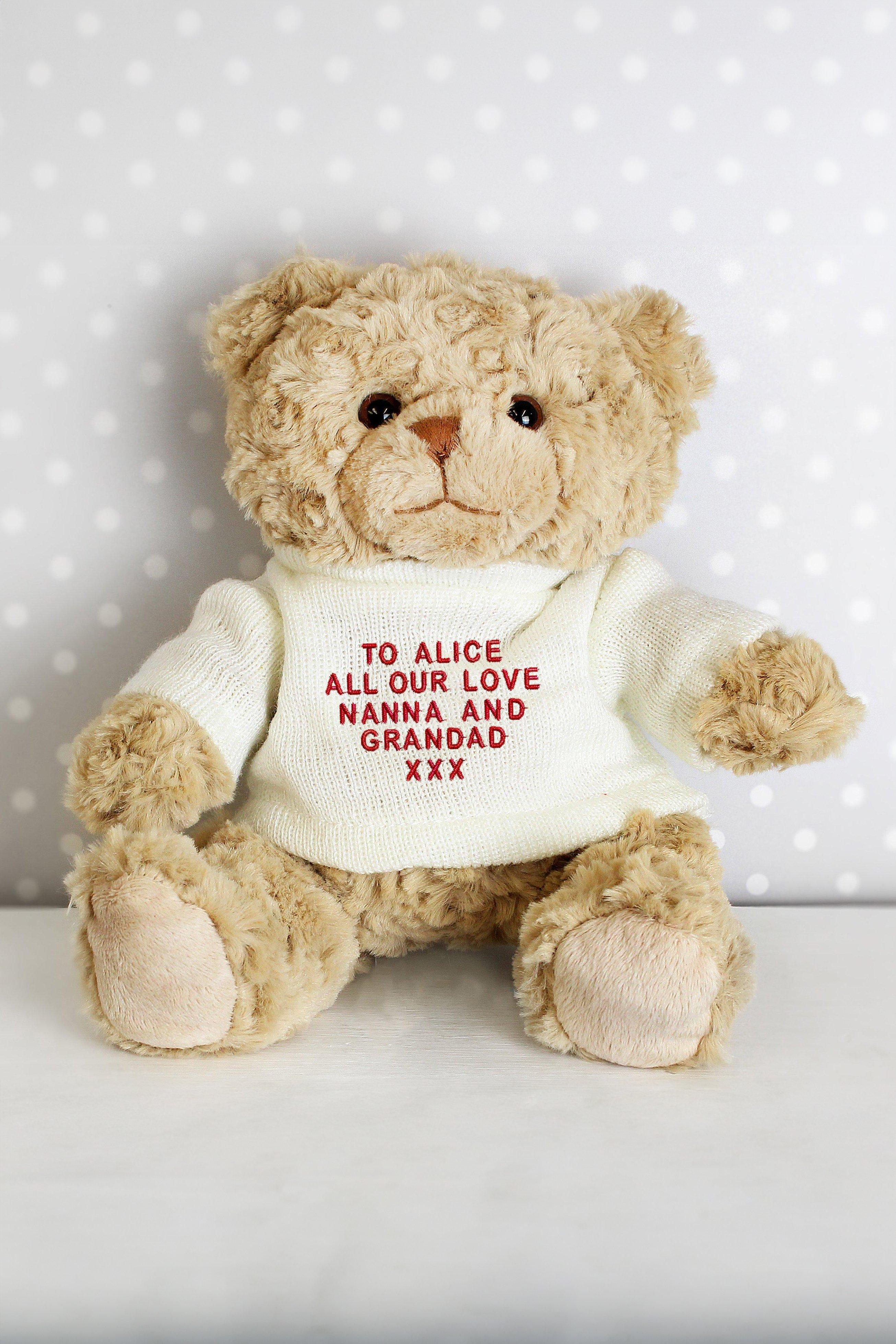 personalised teddy